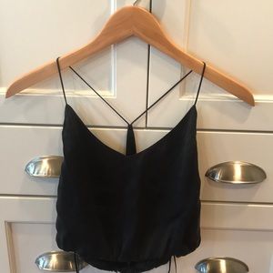 Kendall and kylie black Crop top  brand new!!